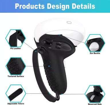 COVER GRIPS PARA MANDOS OCULUS QUEST 2 + CORREA AJUSTABLES - 2