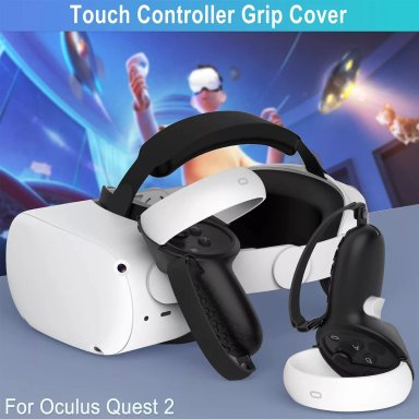 COVER GRIPS PARA MANDOS OCULUS QUEST 2 + CORREA AJUSTABLES - 4