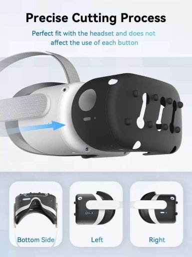 PROTECTOR FRONTAL COVER SILICONA PARA META (OCULUS) QUEST 2 - 3