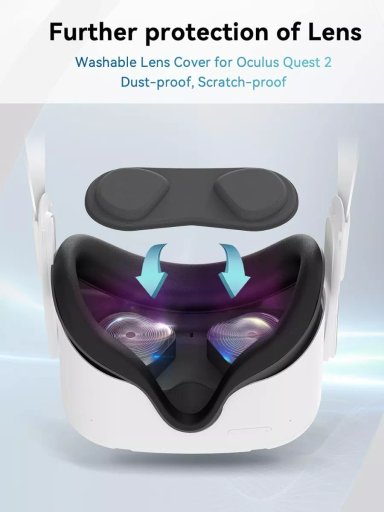 PROTECTOR FRONTAL COVER SILICONA PARA META (OCULUS) QUEST 2 - 5