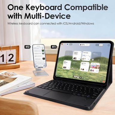 FUNDA CON TECLADO TOUCHPAD PARA IPAD A16 11 GEN (2025) ESPAÑOL - 4