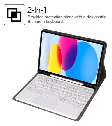FUNDA CON TECLADO TOUCHPAD PARA IPAD A16 11 GEN (2025) ESPAÑOL - 6