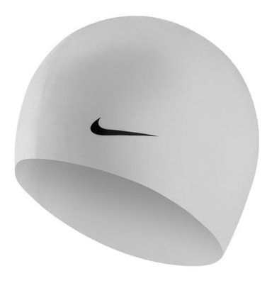 GORRA NATACIÓN NIKE SILICONA COLORES NUEVA & ORIGINAL BLANCO - 1