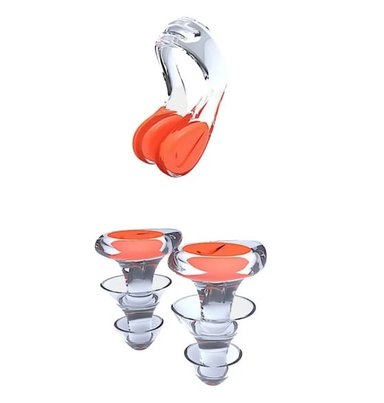 SET NARICERA + TAPONES DE OÍDO NIKE NARANJA - 4