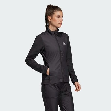 CHAQUETA WINDFLEECE NEGRA MUJER NUEVA & ORIGINAL ADIDAS - 1
