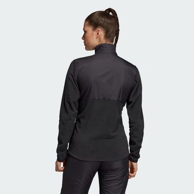 CHAQUETA WINDFLEECE NEGRA MUJER NUEVA & ORIGINAL ADIDAS - 4