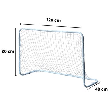 PACK DE 2 ARCOS AUCKLAND OUTDOOR METAL FUTBOL METÁLICO NIÑO CON RED. 120 X 80 CM. - 2