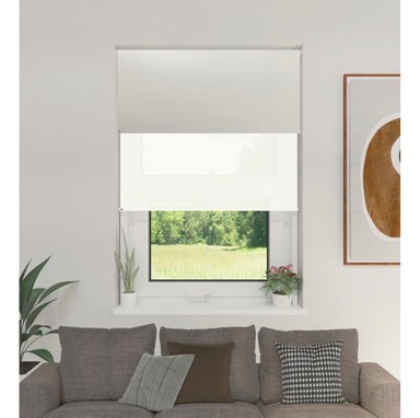 ROLLER DOBLE BLACKOUT + SUNSCREEN 180X200 TELA LINO - 1