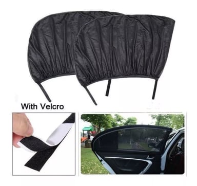 SET PARASOL TRASERO AUTO PROTECCION UV MOSQUITOS PRIVACIDAD - 2