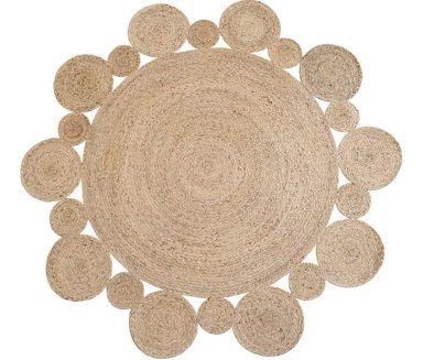 PIE DE ÁRBOL ALFOMBRA 100% YUTE NAVIDAD DECORACIÓN LIVING - 1