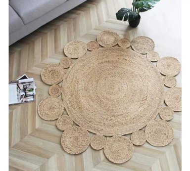 PIE DE ÁRBOL ALFOMBRA 100% YUTE NAVIDAD DECORACIÓN LIVING - 2