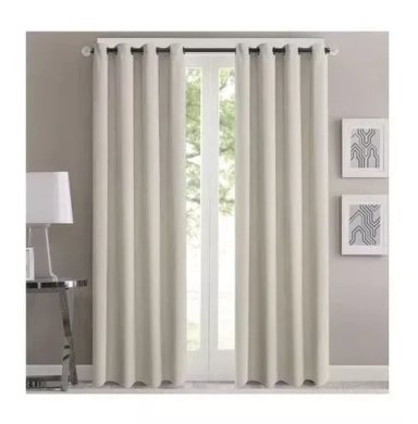 CORTINA 100% BLACKOUT TÉRMICA LIVING DORMITORIO 140X230 GOMA - 1