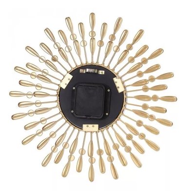 RELOJ MURALLA 3D NORDICO DE LUJO MODERNO DORADO LIVING - 3
