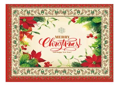 PACK X2 MANTEL MESA TELA NAVIDAD 137X240CM DECORACIÓN - 1