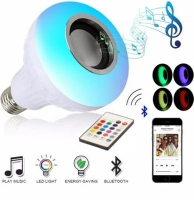 AMPOLLETA LED CON PARLANTE BLUETOOTH CONTROL - 1