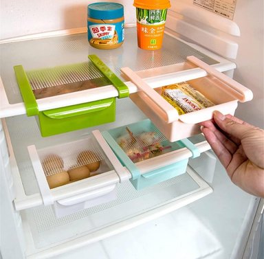 PACK DE 4 BANDEJAS ORGANIZADORAS PARA REFRIGERADOR - 2