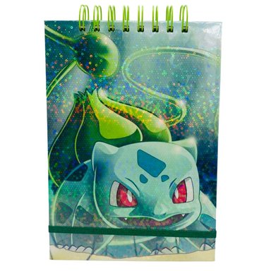 CROQUERA A5 HOJAS LISAS BLANCAS POKÉMON BULBASAUR - 1