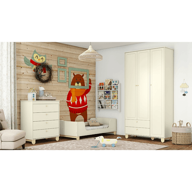 MINI CAMA KIDSCOOL ZUPI MDF BLANCO - 2