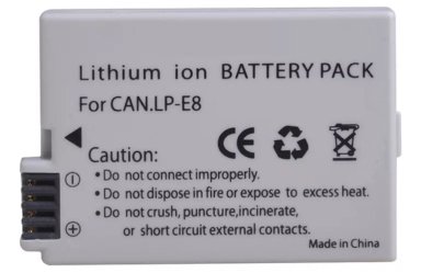 BATERÍA LP-E8 LPE8 ALTERNATIVA CANON T2I T3I T4I T5I - 3
