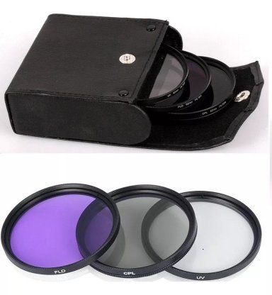 FILTRO 52MM KIT UV CPL FLD + ESTUCHE LENTE 18-55 - 1