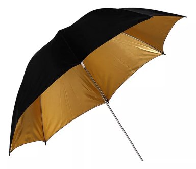 PARAGUAS DIFUSOR DORADO 110CMS - 1