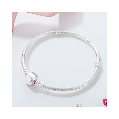 PULSERA PLATEADA PARA CHARMS O DIJES 17 CM - 3