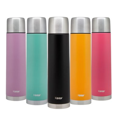 TERMO BALA 1.0L RUBBER KEEP -ROSADO - 3