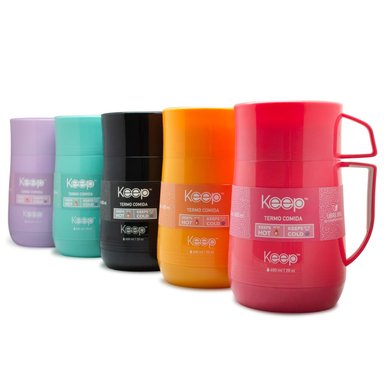 TERMO COMIDA PP 600ML KEEP -ROSADO - 3