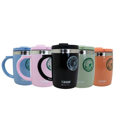 MUG TERMO COLORES 400ML KEEP - CORAL - 4