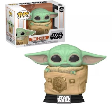 FUNKO POP NEGRO STAR WARS MANDALORIAN BABY YODA EN BOLSA - 1
