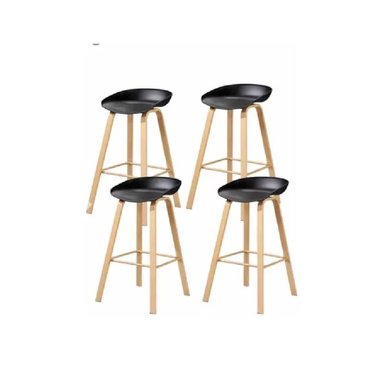 PACK NORDICO NEGRO 4 PISO BAR 75CM - 1