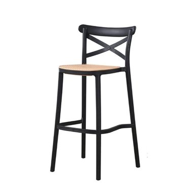 SILLA DE BAR ARIZONA (75CM) NEGRO - 1