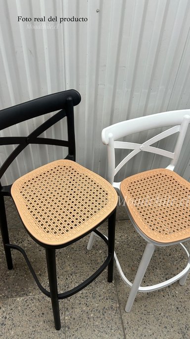 SILLA DE BAR ARIZONA (75CM) NEGRO - 5