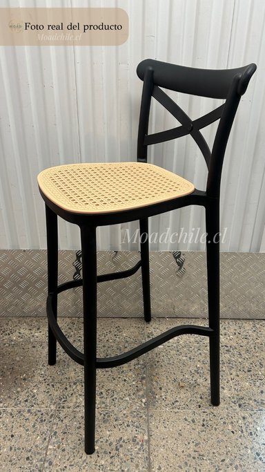 SILLA DE BAR ARIZONA (75CM) NEGRO - 6