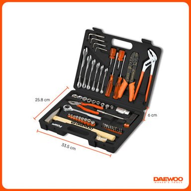 KIT HERRAMIENTAS DAEWOO DAHTS100 100 PZS MALETÍN NEGRO - 3