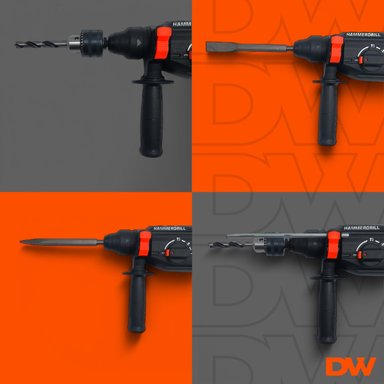 ROTOMARTILLO DAEWOO DARH26-105C GRIS 1050W SDS PLUS 4500 BPM - 9
