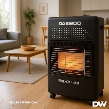 ESTUFA A GAS MOVIL DAEWOO DANY44 4.4 KW 11 A 15 KG 3 NIVELES - 6