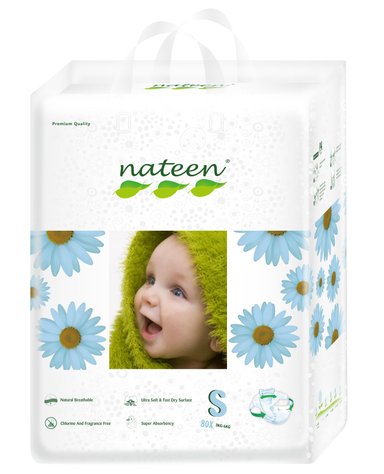 PAÑELES NATEEN ECOLÓGICOS PREMIUM S 80 UNIDADES - 1