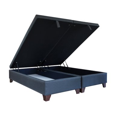BASE DIVIDIDA BAUL 2 - PLAZAS LARGO 200 / PATAS DE MADERA DE 11 CM - 3
