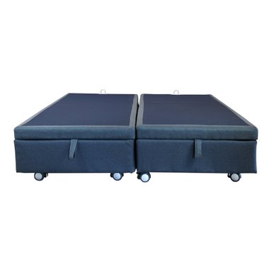 BASE DE CAMA BAUL KING DIVIDIDA CON RUEDA LOGO - 1