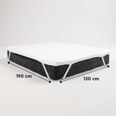 SOBRE COLCHON TOPPER DE ESPUMA VISCO ELASTICA DE 2 PLAZAS - 1