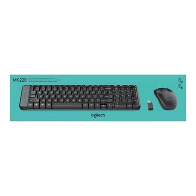 KIT TECLADO Y MOUSE INALAMBRICO LOGITECH MK220 - 4