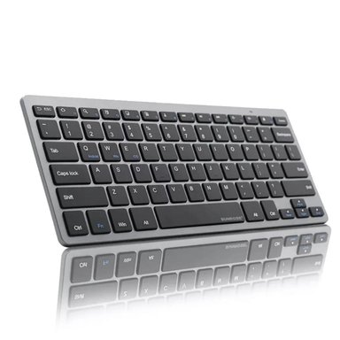TECLADO IOS / MAC OS / WINDOWS INALÁMBRICO 5.0 BLUETOOTH / GRIS - 1