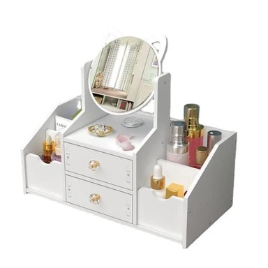 ORGANIZADOR DE MAQUILLAJE Y JOYAS CON ESPEJO - 1