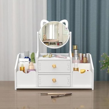 ORGANIZADOR DE MAQUILLAJE Y JOYAS CON ESPEJO - 2