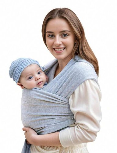FULAR PORTABEBE ERGONÓMICO ELASTICADO TAMAÑO M - 1