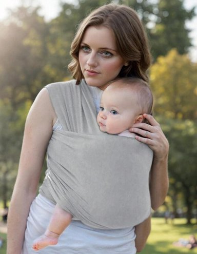 FULAR PORTABEBE ERGONÓMICO ELASTICADO TAMAÑO M - 3