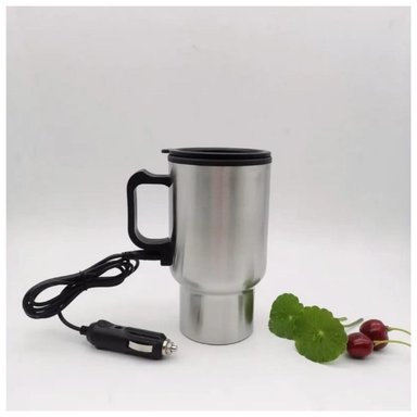 TAZA TERMICA CALENTADORA PARA AUTO 12V 500ML - 1