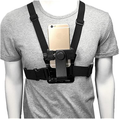 SOPORTE CELULAR AJUSTABLE KIT ARNES DE PECHO CORREA SELFIE - 1