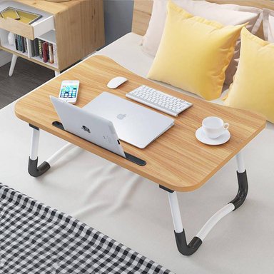 MESA CAMA DESAYUNO MADERA BANDEJA 40X60X28CM - 1